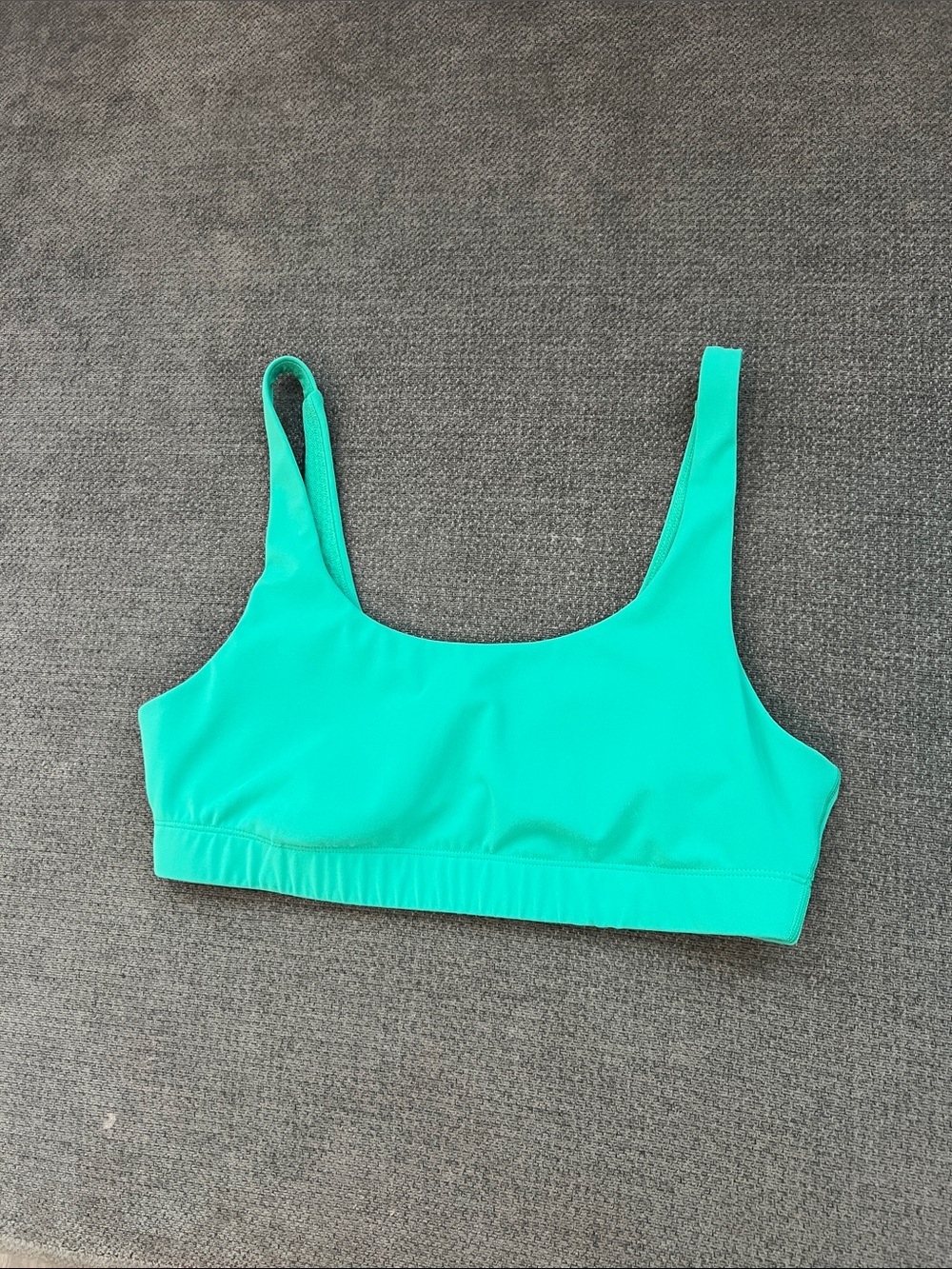 Vuori Teal Scoop Bralette Swim Top